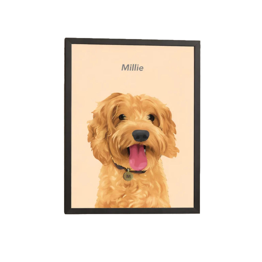 Personalised Framed Pet Portrait