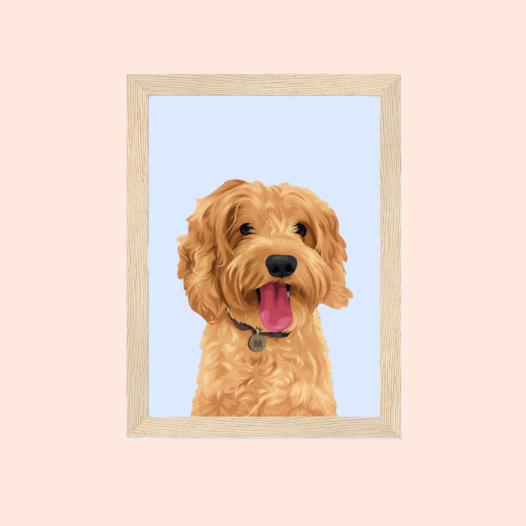 Personalised pet portraits custom made from your dog photo