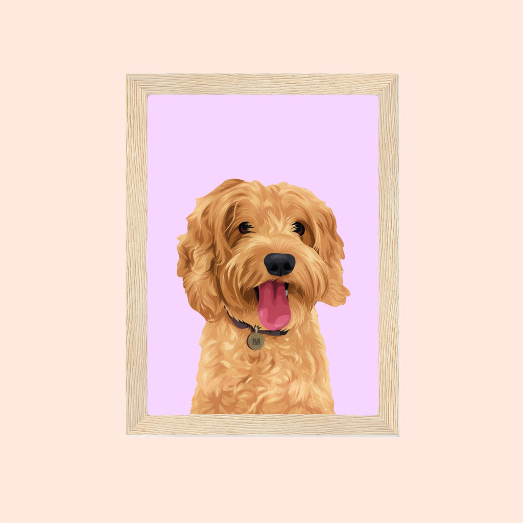 Custom pet portrait keepsake for dog and cat lovers. Great gift ideas