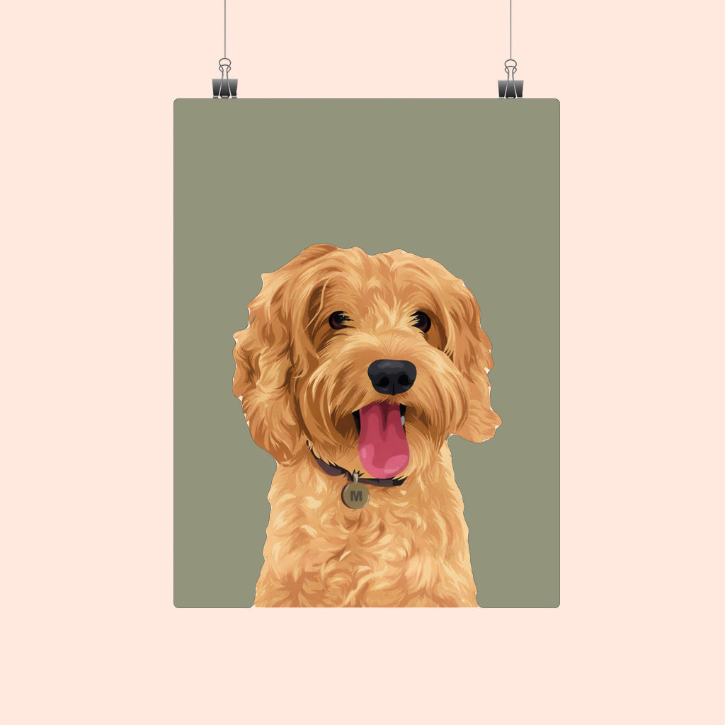 Personalised Pet Portrait (Poster Only)