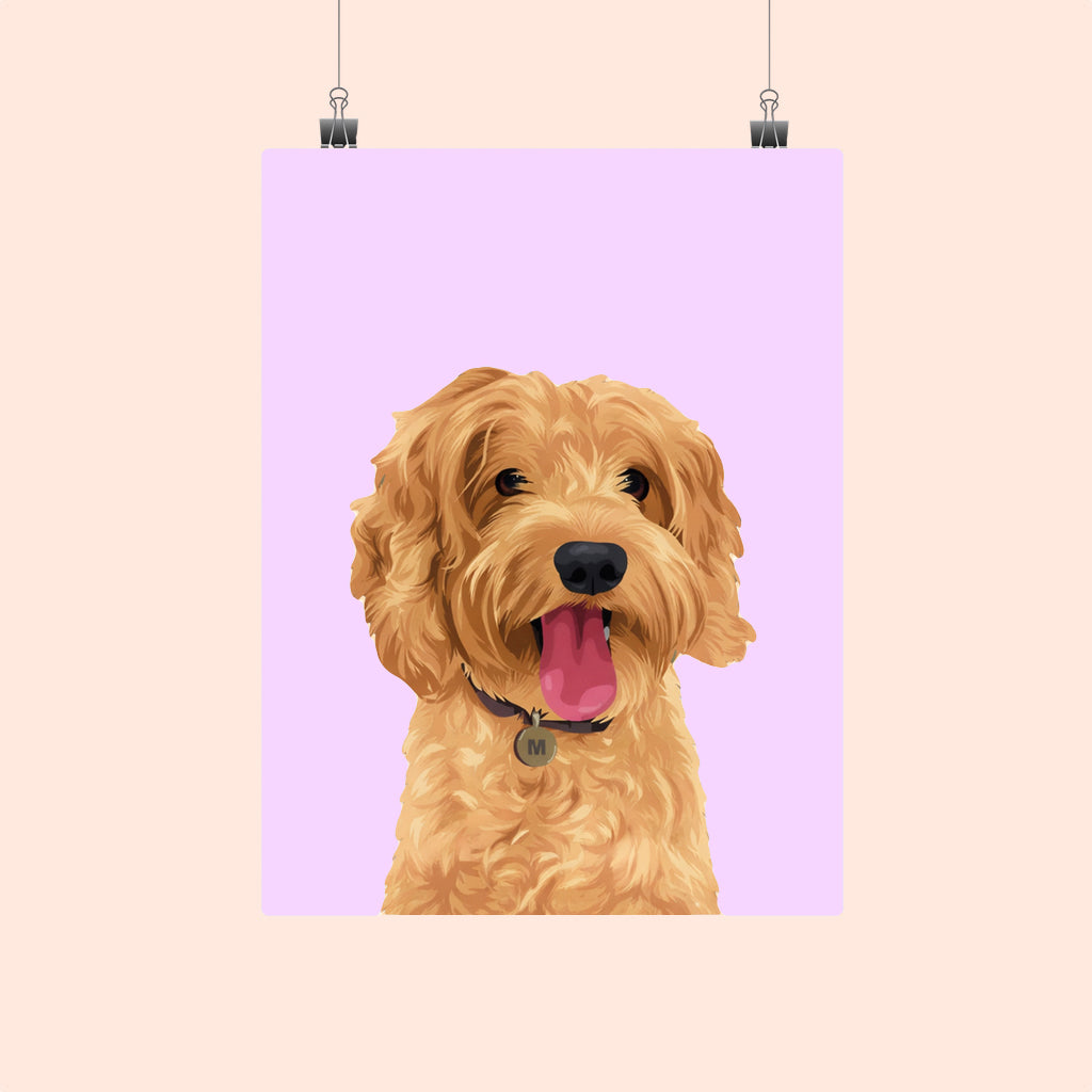 Personalised Pet Portrait (Poster Only)